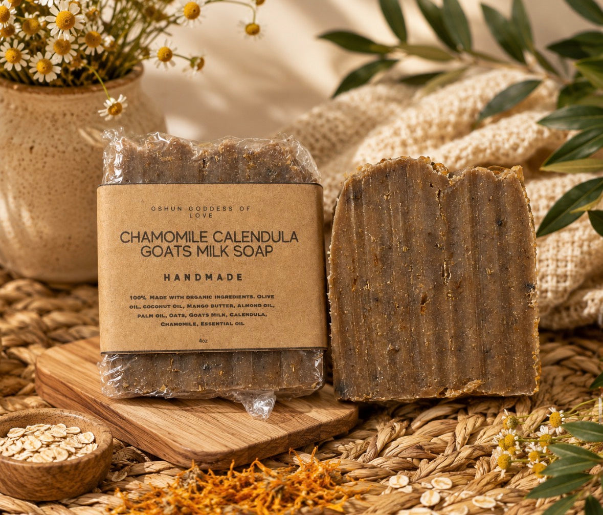 Chamomile Calendula Goats Milk Soap