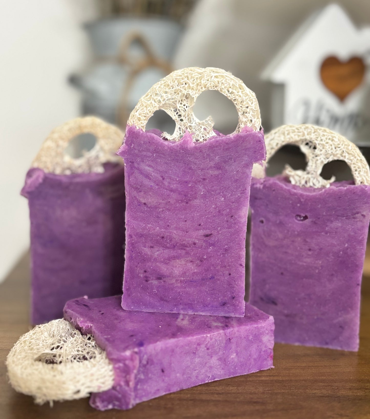 Lavender Loofah Hot Process Soap
