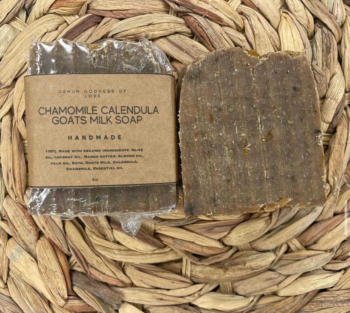 Chamomile Calendula Goats Milk Soap
