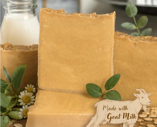 100 % Goats Milk Bar Soap Hot processed ￼
