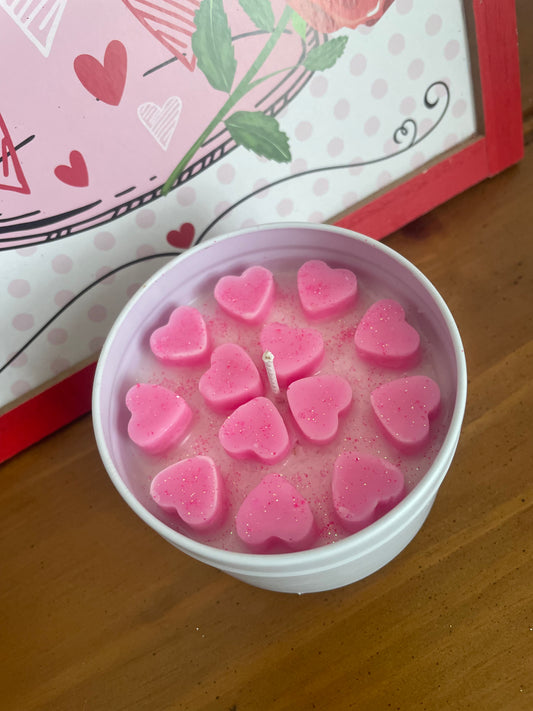 Valentines Small Heart Candle