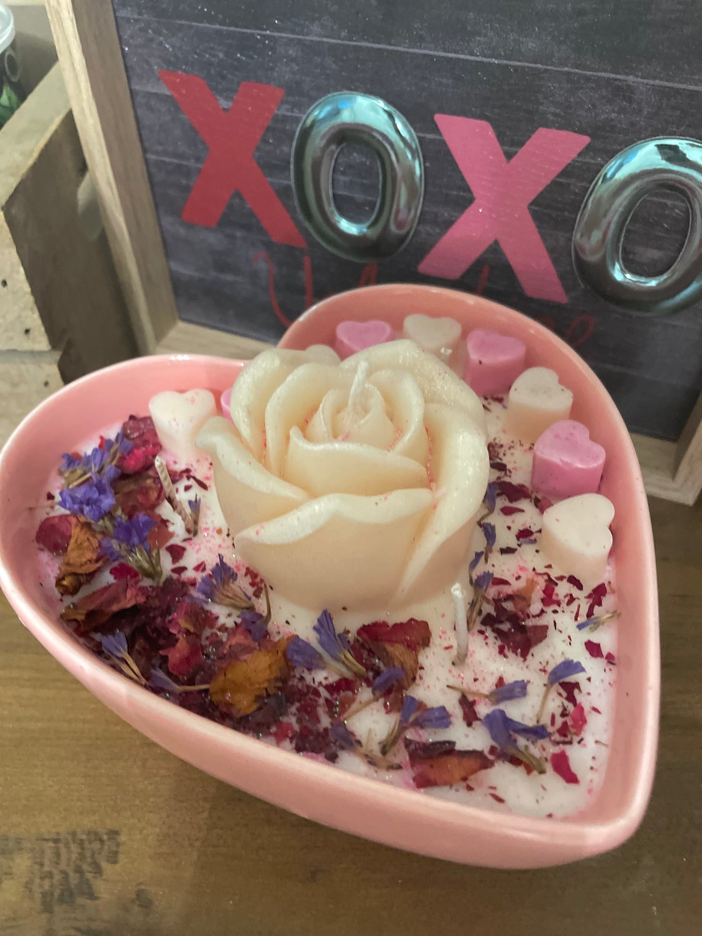 LOVE NOTES ROSE CANDLE
